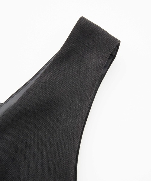 MILKFED.(ミルクフェド)の「V NECK DRESS(ワンピース・レディース・ブラック/ブラウン・ONE SIZE)」の9枚目の写真
