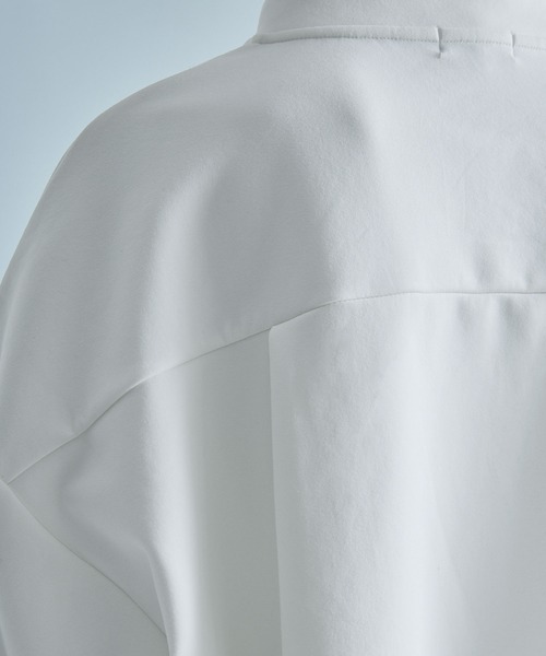 SOCCE(ソーシー)の「バルーンスリーブドレープコットンポンチハーフジップカットソー(Tシャツ/カットソー・メンズ・ネイビー/ブラック/ホワイト・L/XL/S/M)」の13枚目の写真