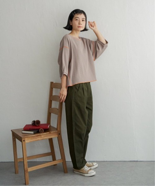 LBC(エルビーシー)の「ツイルシェフパンツ(その他パンツ・レディース・チャコールグレー/オリーブ/ベージュ・M/L)」の7枚目の写真