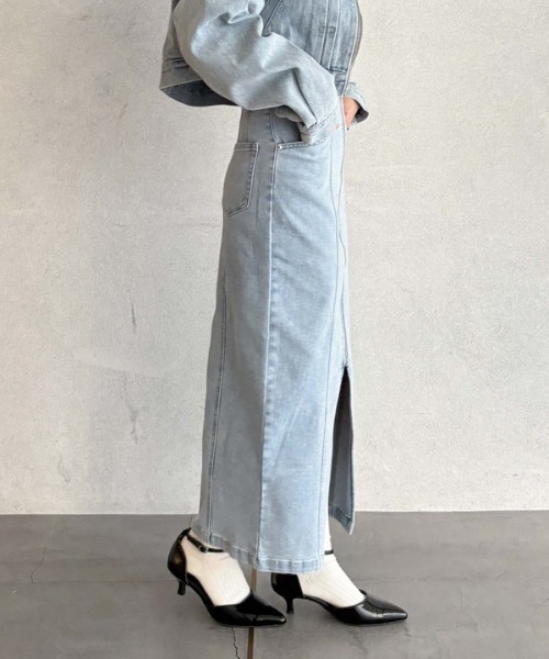 archives（アルシーヴ）の「ストレッチデニムＦｚｉｐタイトＳＫ（スカート・レディース・ブラック/ネイビー/グレー/ブルー・SMALL/MEDIUM）」の11枚目の写真