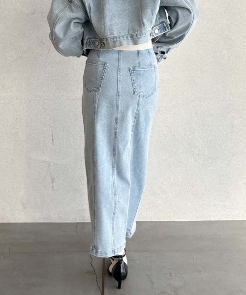 archives（アルシーヴ）の「ストレッチデニムＦｚｉｐタイトＳＫ（スカート・レディース・ブラック/ネイビー/グレー/ブルー・SMALL/MEDIUM）」の12枚目の写真