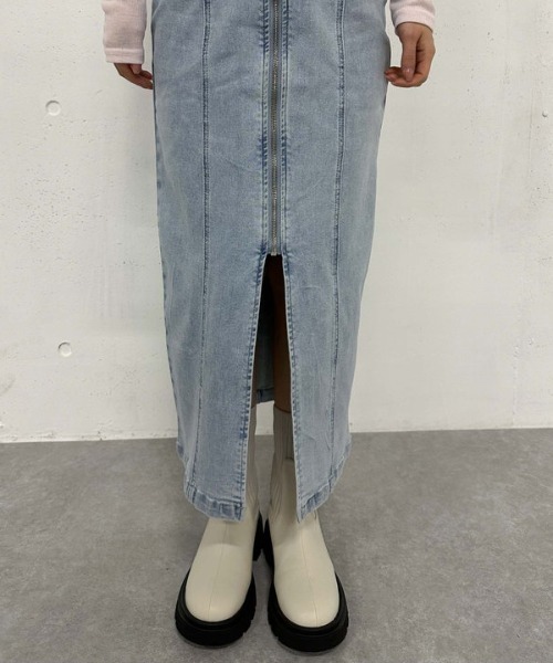 archives（アルシーヴ）の「ストレッチデニムＦｚｉｐタイトＳＫ（スカート・レディース・ブラック/ネイビー/グレー/ブルー・SMALL/MEDIUM）」の9枚目の写真