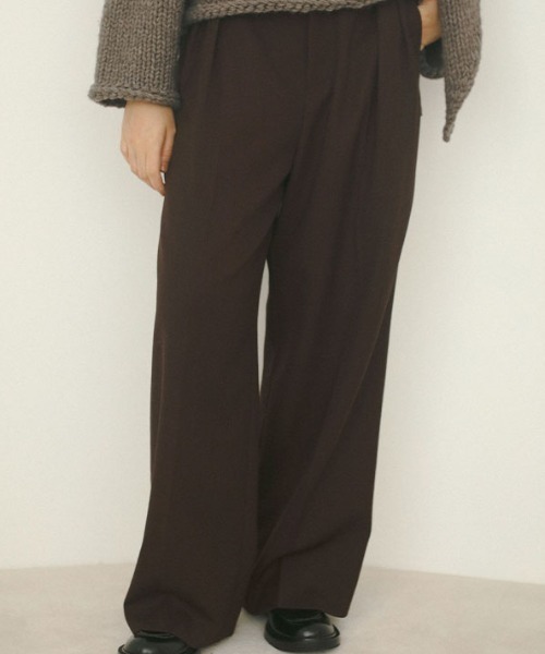 ETRE TOKYO（エトレトウキョウ）の「ワークディテールワイドパンツ（その他パンツ・レディース・ブラック/ブラウン/オフホワイト・S/M）」の3枚目の写真