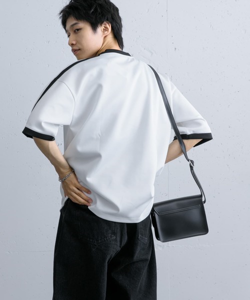 SENSE OF PLACE by URBAN RESEARCH（センスオブプレイスバイアーバンリサーチ）の「ポンチリンガーショートスリーブTシャツ（Tシャツ/カットソー・メンズ・チャコールグレー/ホワイト/ブラック・LARGE/MEDIUM）」の10枚目の写真