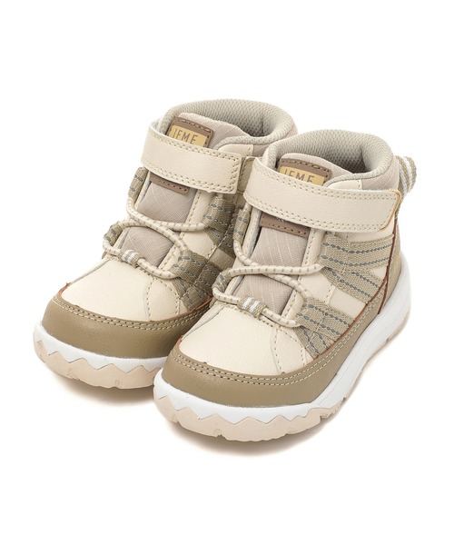 IFME（イフミー）の「KIDS｜IFME ハイカットスニーカー[撥水・防滑]（ブーツ・キッズ・ブラック/ブルー/パープル/ベージュ・19.0cm/18.0cm/17.0cm/16.0cm/15.0cm）」の3枚目の写真
