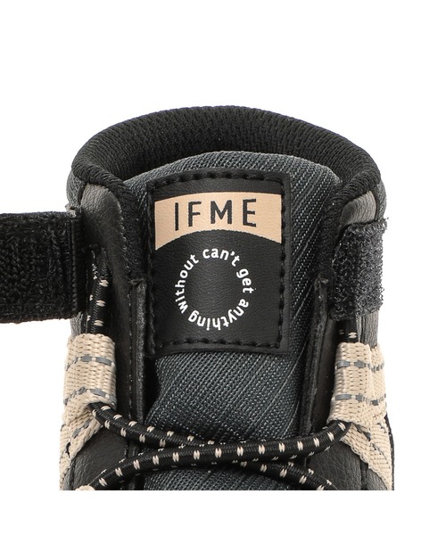 IFME（イフミー）の「KIDS｜IFME ハイカットスニーカー[撥水・防滑]（ブーツ・キッズ・ブラック/ブルー/パープル/ベージュ・19.0cm/18.0cm/17.0cm/16.0cm/15.0cm）」の10枚目の写真