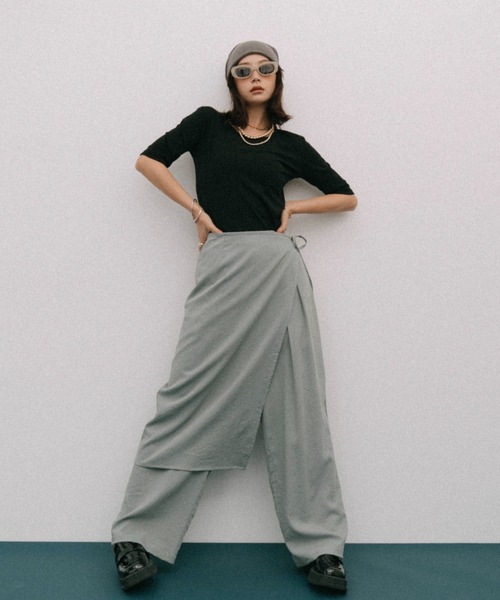 HANNE メッシュパンツ メッシュハーフスリーブTEE メッシュタンク　アン メッシュハーフスリーブTEE（Tシャツ/カットソー）｜HANNE（アン