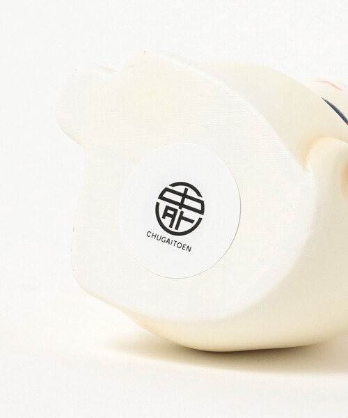 BEAMS JAPAN(ビームス ジャパン)の「中外陶園 / 瀬戸まねき猫 横座 右 4号(インテリア雑貨・レディース・イエロー/ホワイト・ONE SIZE)」の5枚目の写真