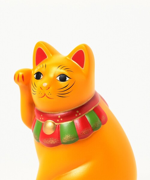 BEAMS JAPAN(ビームス ジャパン)の「中外陶園 / 瀬戸まねき猫 横座 右 4号(インテリア雑貨・レディース・イエロー/ホワイト・ONE SIZE)」の7枚目の写真