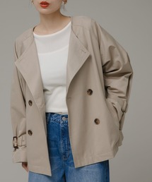 URBAN RESEARCH Sonny Label | 撥水ノーカラーショートトレンチコート(トレンチコート)