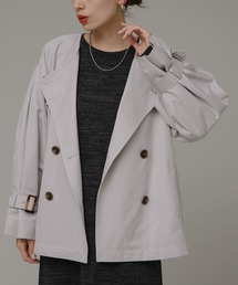 URBAN RESEARCH Sonny Label | 撥水ノーカラーショートトレンチコート(トレンチコート)