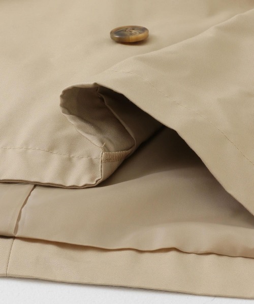 URBAN RESEARCH Sonny Label（アーバンリサーチサニーレーベル）の「撥水ノーカラーショートトレンチコート（トレンチコート・レディース・ライトグレー/ベージュ/チャコールグレー・FREE）」の6枚目の写真