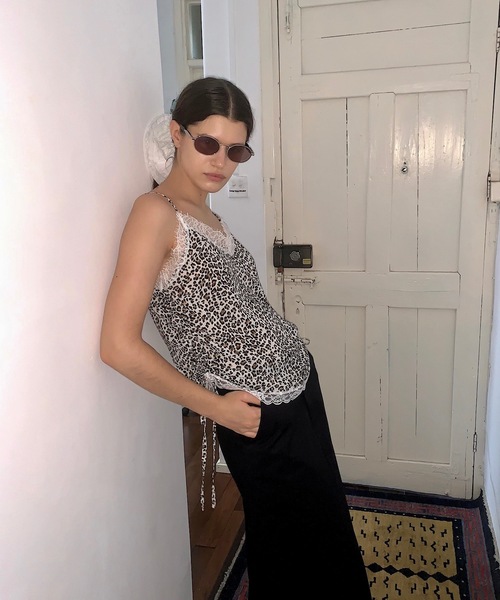 SANSeLF（サンセルフ）の「【LONSLAN】 レオパードサイドドロストキャミソール sanwl24a011（キャミソール・レディース・レオパード・FREE）」の3枚目の写真