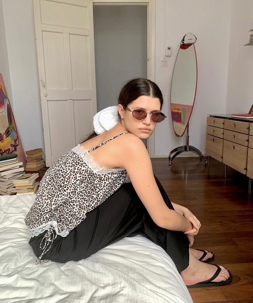 SANSeLF（サンセルフ）の「【LONSLAN】 レオパードサイドドロストキャミソール sanwl24a011（キャミソール・レディース・レオパード・FREE）」の4枚目の写真