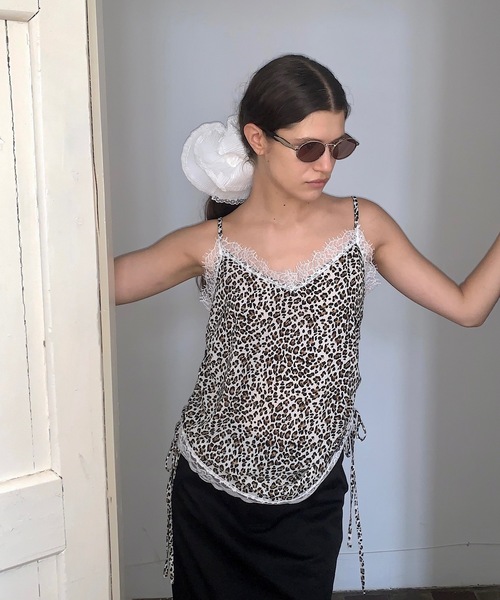 SANSeLF（サンセルフ）の「【LONSLAN】 レオパードサイドドロストキャミソール sanwl24a011（キャミソール・レディース・レオパード・FREE）」の5枚目の写真