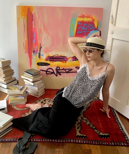 SANSeLF（サンセルフ）の「【LONSLAN】 レオパードサイドドロストキャミソール sanwl24a011（キャミソール・レディース・レオパード・FREE）」の9枚目の写真