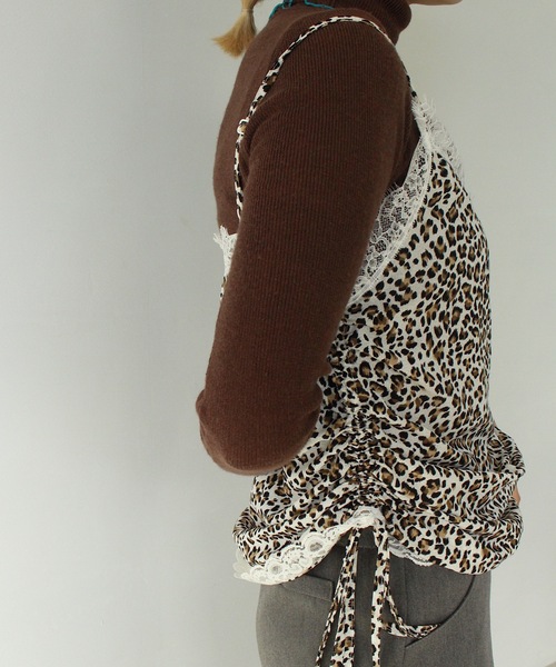 SANSeLF（サンセルフ）の「【LONSLAN】 レオパードサイドドロストキャミソール sanwl24a011（キャミソール・レディース・レオパード・FREE）」の13枚目の写真