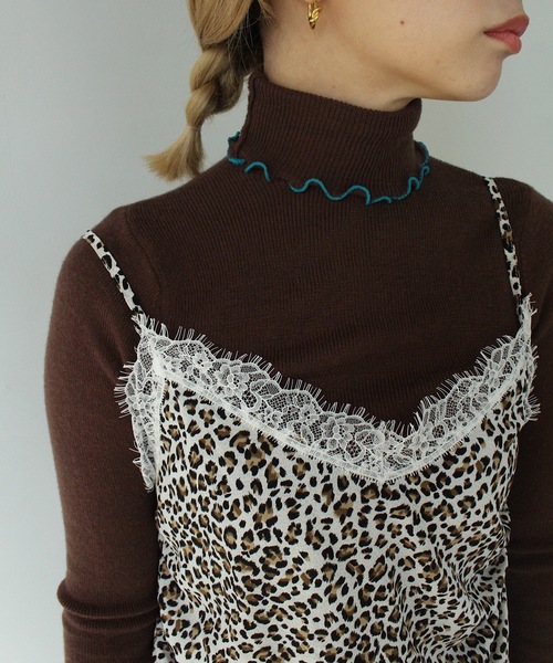 SANSeLF（サンセルフ）の「【LONSLAN】 レオパードサイドドロストキャミソール sanwl24a011（キャミソール・レディース・レオパード・FREE）」の14枚目の写真