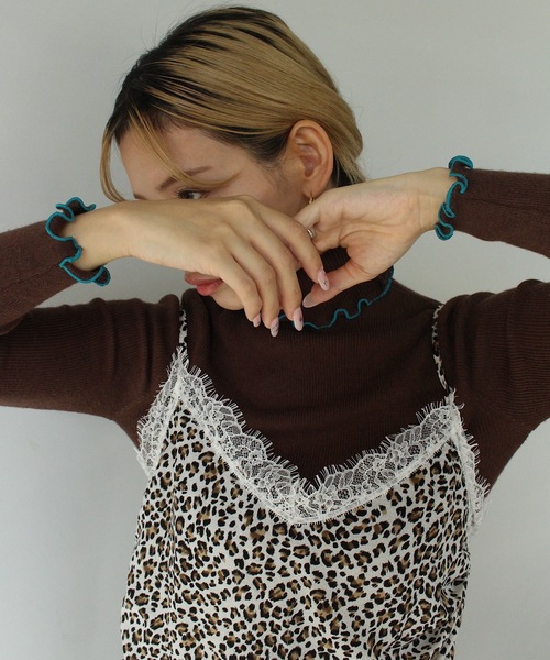 SANSeLF（サンセルフ）の「【LONSLAN】 レオパードサイドドロストキャミソール sanwl24a011（キャミソール・レディース・レオパード・FREE）」の15枚目の写真