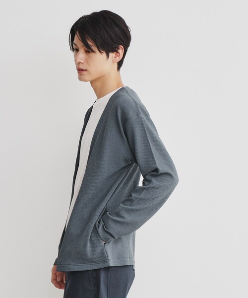 THE SHOP TK （ザ ショップ ティーケー ）の「◆【カーディガン＋ロンTセットアイテム】杢ふくれアンサンブルカーディガン（カーディガン/ボレロ・メンズ・ネイビー系5/ブラウン系その他/ピンク系その他/ブルーグリーン/ネイビー・04/03/02）」の20枚目の写真