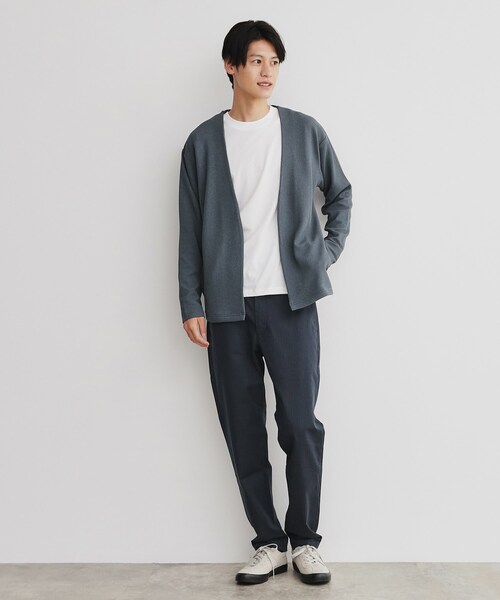 THE SHOP TK （ザ ショップ ティーケー ）の「◆【カーディガン＋ロンTセットアイテム】杢ふくれアンサンブルカーディガン（カーディガン/ボレロ・メンズ・ネイビー系5/ブラウン系その他/ピンク系その他/ブルーグリーン/ネイビー・04/03/02）」の22枚目の写真