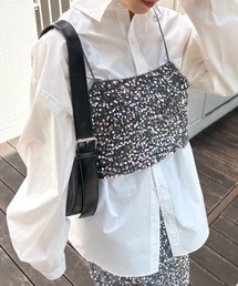 ISOOK | 【ISOOK / アイスー】スパンコールキャミソールビスチェ  / セットアップ可能 スパンコールビスチェ ショート丈 セットアップ対応 キラキラ ZOZOTOWN限定(キャミソール)