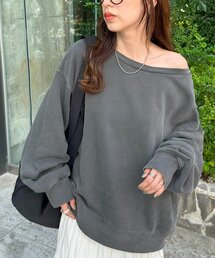 【WEB限定】ピグメントワンショルスウェット