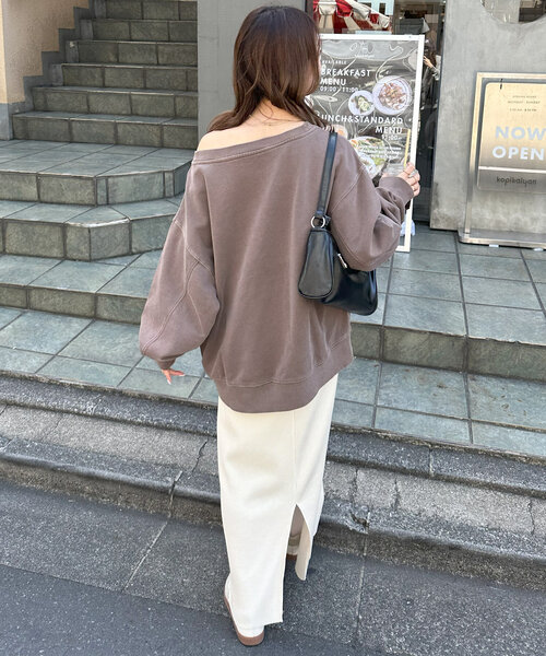 ピグメントワンショルスウェット（Tシャツ/カットソー