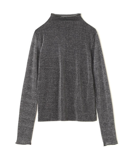 FREE'S MART（フリーズマート）の「◆シアーラメハイネックカットソー（Tシャツ/カットソー・レディース・ブラック/グレー・FREE）」の3枚目の写真