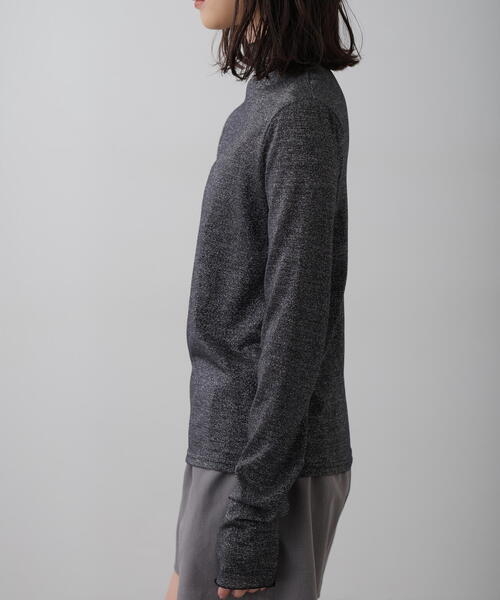 FREE'S MART（フリーズマート）の「◆シアーラメハイネックカットソー（Tシャツ/カットソー・レディース・ブラック/グレー・FREE）」の11枚目の写真