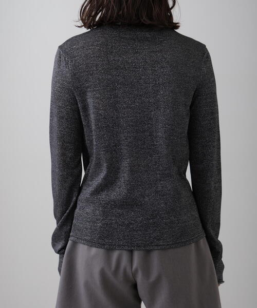 FREE'S MART（フリーズマート）の「◆シアーラメハイネックカットソー（Tシャツ/カットソー・レディース・ブラック/グレー・FREE）」の12枚目の写真