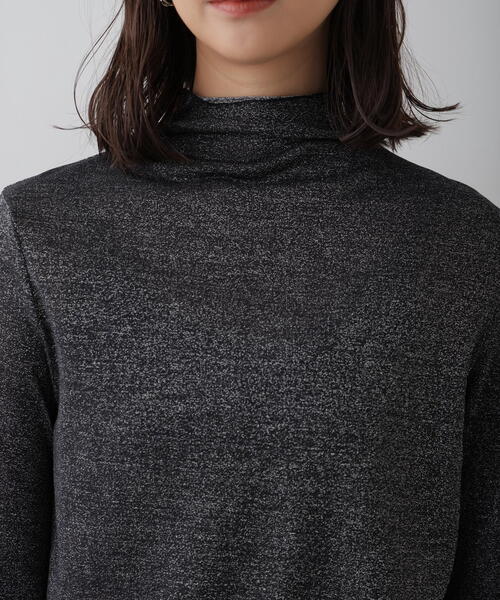 FREE'S MART（フリーズマート）の「◆シアーラメハイネックカットソー（Tシャツ/カットソー・レディース・ブラック/グレー・FREE）」の13枚目の写真