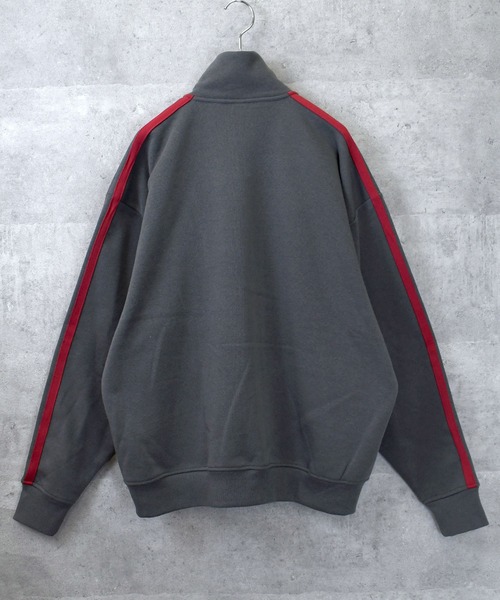 Anytime Songs（エニータイムソングス）の「embroidery side line sweat track jacket/胸刺繍 サイドライン スウェット トラックジャケット（スウェット・メンズ・ブラック/アッシュグレー/チャコールグレー・XL/L/M）」の5枚目の写真