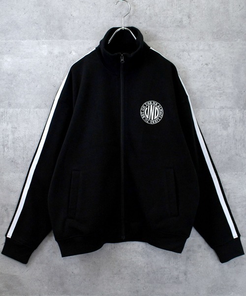 Anytime Songs（エニータイムソングス）の「embroidery side line sweat track jacket/胸刺繍 サイドライン スウェット トラックジャケット（スウェット・メンズ・ブラック/アッシュグレー/チャコールグレー・XL/L/M）」の12枚目の写真