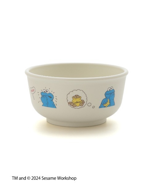 SESAME STREET（セサミストリート）の「【KIDS】クッキーモンスターデザイン キッズボウル（マグ/哺乳瓶/お食事グッズ・レディース・オフホワイト・FREE）」の3枚目の写真
