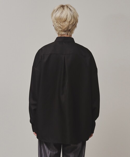 tk.TAKEO KIKUCHI（ティーケータケオキクチ）の「◆衿デザインアソートシャツ（シャツ/ブラウス・メンズ・ブラック/ホワイト系2/ダークグリーン/ホワイト系3/ブラック系2/ホワイト/ブラック系1・01/02/03）」の12枚目の写真