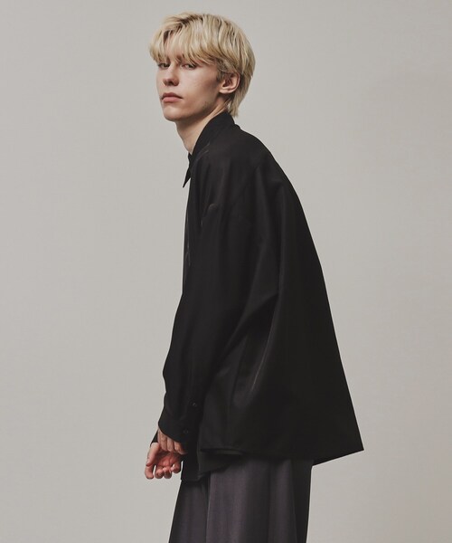 tk.TAKEO KIKUCHI（ティーケータケオキクチ）の「◆衿デザインアソートシャツ（シャツ/ブラウス・メンズ・ブラック/ホワイト系2/ダークグリーン/ホワイト系3/ブラック系2/ホワイト/ブラック系1・01/02/03）」の21枚目の写真