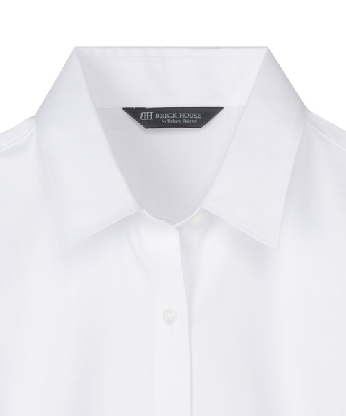 TOKYO SHIRTS（トウキョウシャツ）の「透け防止 形態安定ノーアイロン レギュラー 長袖ビジネスワイシャツ（ビジネスシャツ・レディース・ホワイト・LL/S/M/L/XL/XS）」の5枚目の写真
