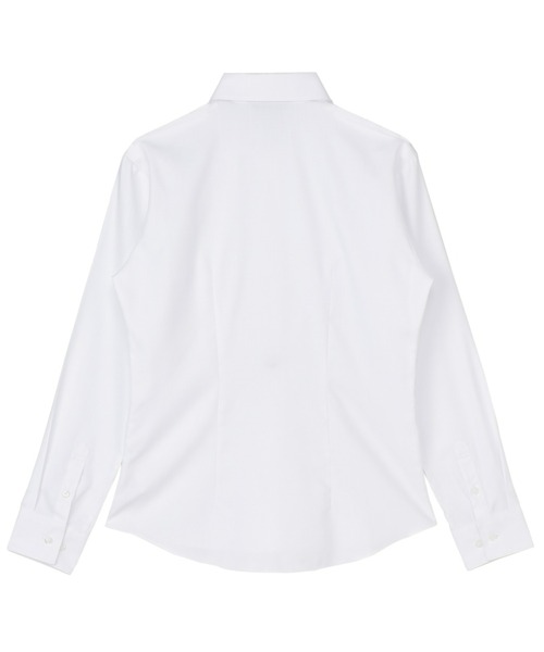 TOKYO SHIRTS（トウキョウシャツ）の「透け防止 形態安定ノーアイロン レギュラー 長袖ビジネスワイシャツ（ビジネスシャツ・レディース・ホワイト・LL/S/M/L/XL/XS）」の4枚目の写真