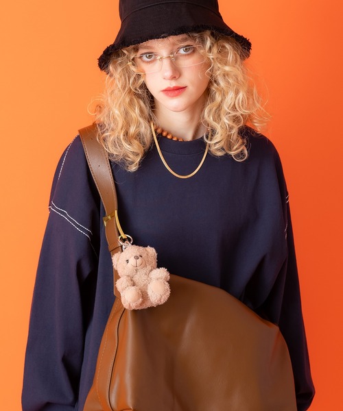 未使用タグ付 2022AW マークアンドロナ ボアニット チャーム付 サイズXL an meets zakka ぬいぐるみキーリング / キーホルダー レディース