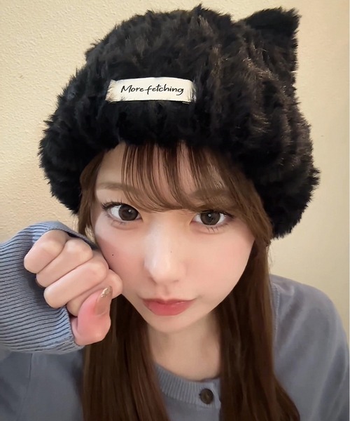 セール】【 NOLITA / ノリータ 】猫耳 ぬいぐるみ ビーニー キャップ