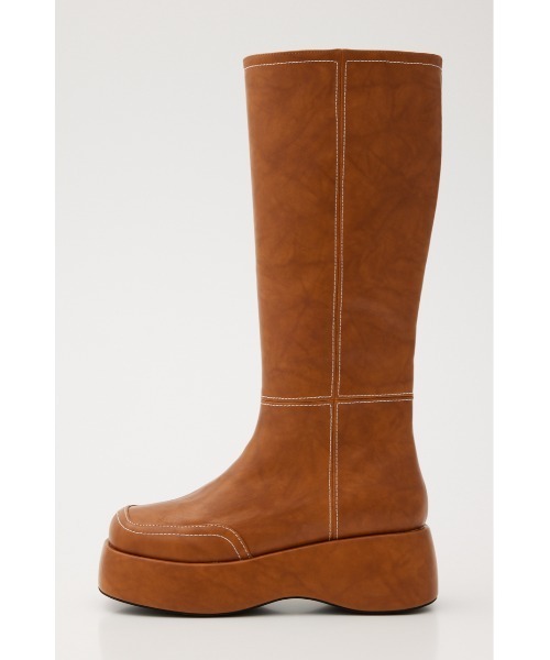 RODEO CROWNS WIDE BOWL（ロデオクラウンズワイドボウル）の「ステッチロングブーツ（ブーツ・レディース・ブラウン/ブラック・LARGE/MEDIUM）」の9枚目の写真