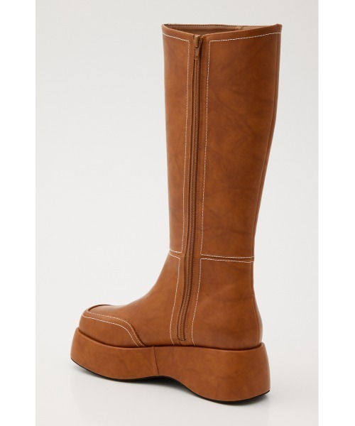 RODEO CROWNS WIDE BOWL（ロデオクラウンズワイドボウル）の「ステッチロングブーツ（ブーツ・レディース・ブラウン/ブラック・LARGE/MEDIUM）」の14枚目の写真