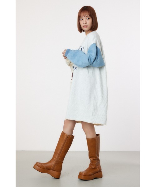 RODEO CROWNS WIDE BOWL（ロデオクラウンズワイドボウル）の「ステッチロングブーツ（ブーツ・レディース・ブラウン/ブラック・LARGE/MEDIUM）」の18枚目の写真