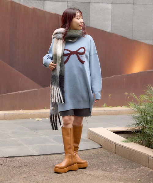 RODEO CROWNS WIDE BOWL（ロデオクラウンズワイドボウル）の「ステッチロングブーツ（ブーツ・レディース・ブラウン/ブラック・LARGE/MEDIUM）」の19枚目の写真