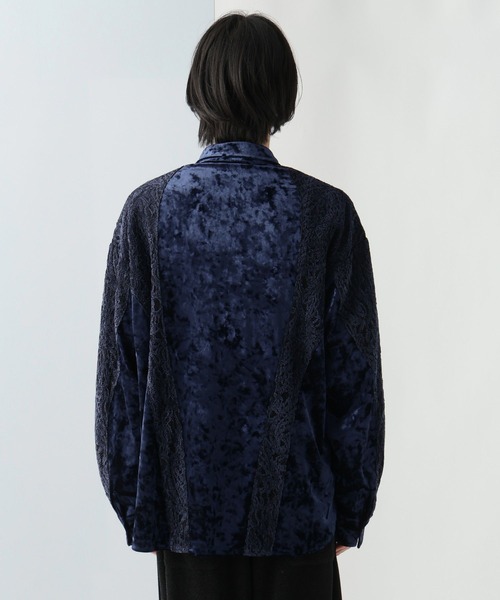 HARE（ハレ）の「ベロアレースキリカエシャツ(HARE)（シャツ/ブラウス・メンズ・ブラック/ブルー系その他・FREE）」の12枚目の写真