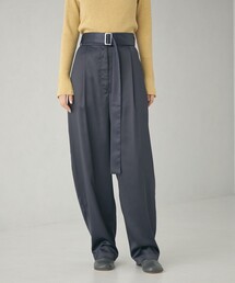 ＜EMMEL REFINES＞EM サテン カーブ パンツ