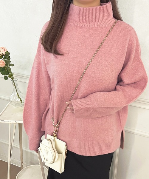 めぐみるく☆ビジューニット定価8900円 フロントパール調ビジュー付7分袖ニット 通販【ニッセン】