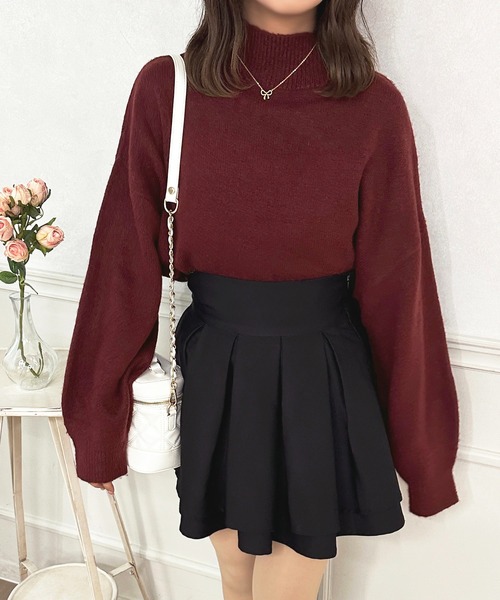 apres jour（アプレジュール）の「もちもちMILKニット【ZOZOTOWN限定アイテム】（ニット/セーター・レディース・ブラック/ライトブルー/ライトグレー/アイボリー/グリーン/ピンク/ライトピンク/ブラウン系その他/ボルドー・フリー/X-LARGE）」の9枚目の写真