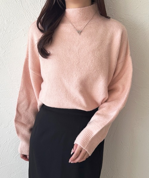 apres jour（アプレジュール）の「もちもちMILKニット【ZOZOTOWN限定アイテム】（ニット/セーター・レディース・ブラック/ライトブルー/ライトグレー/アイボリー/グリーン/ピンク/ライトピンク/ブラウン系その他/ボルドー・フリー/X-LARGE）」の10枚目の写真